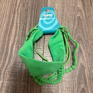 Claire’s Girls Green Elastic Headbands 5 Pack NWT